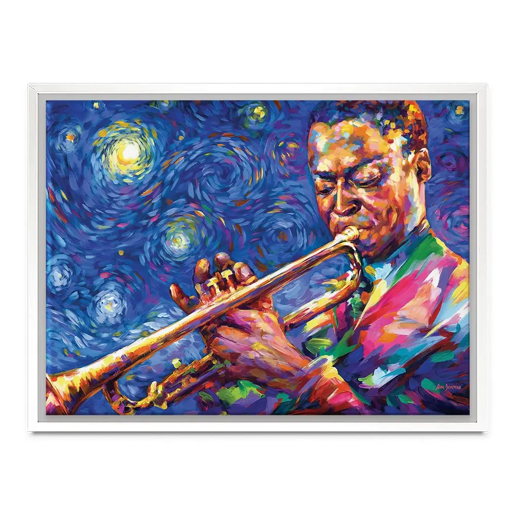 Miles Davis Starry Night Canvas Print Miles Davis Starry Night Canvas Print wall art product Leon Devenice
