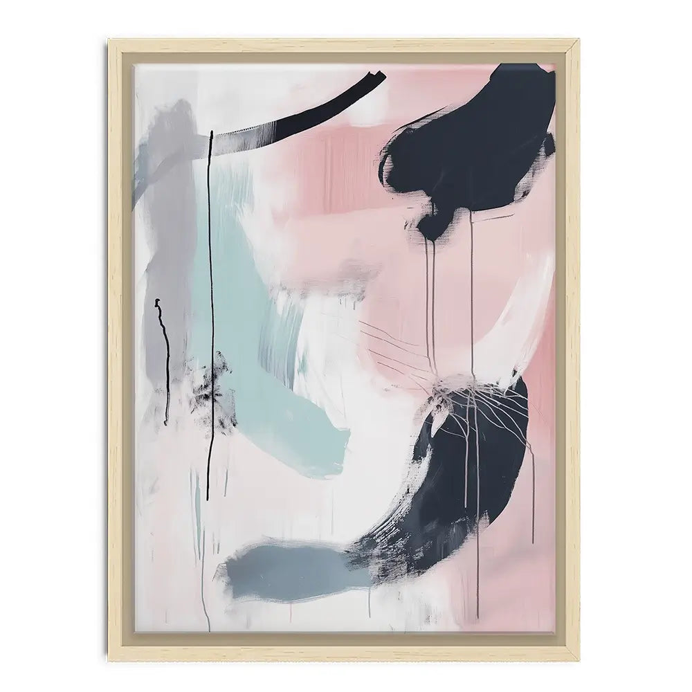 Minimalist Blush Pink Canvas Print Minimalist Blush Pink Canvas Print wall art product Tanya Ocean