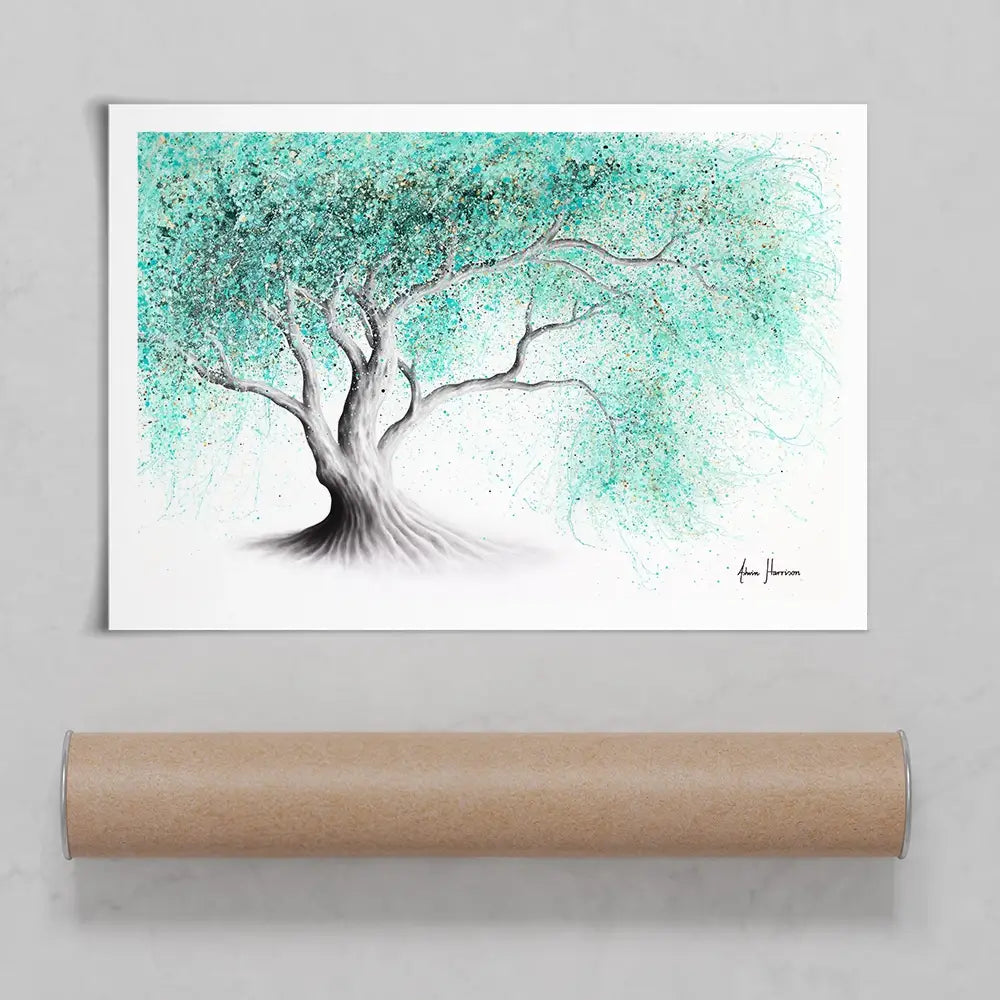 Mint Dream Tree Art Print Mint Dream Tree Art Print wall art product Ashvin Harrison