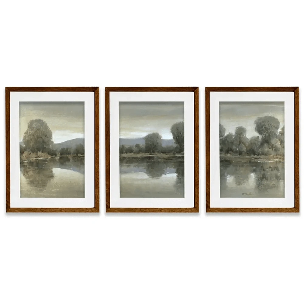 Mirror Lake 1 Framed Art Print Trio Mirror Lake 1 Framed Art Print Trio wall art product Tim O'Toole