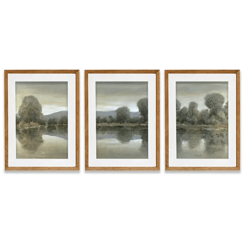 Mirror Lake 1 Framed Art Print Trio Mirror Lake 1 Framed Art Print Trio wall art product Tim O'Toole