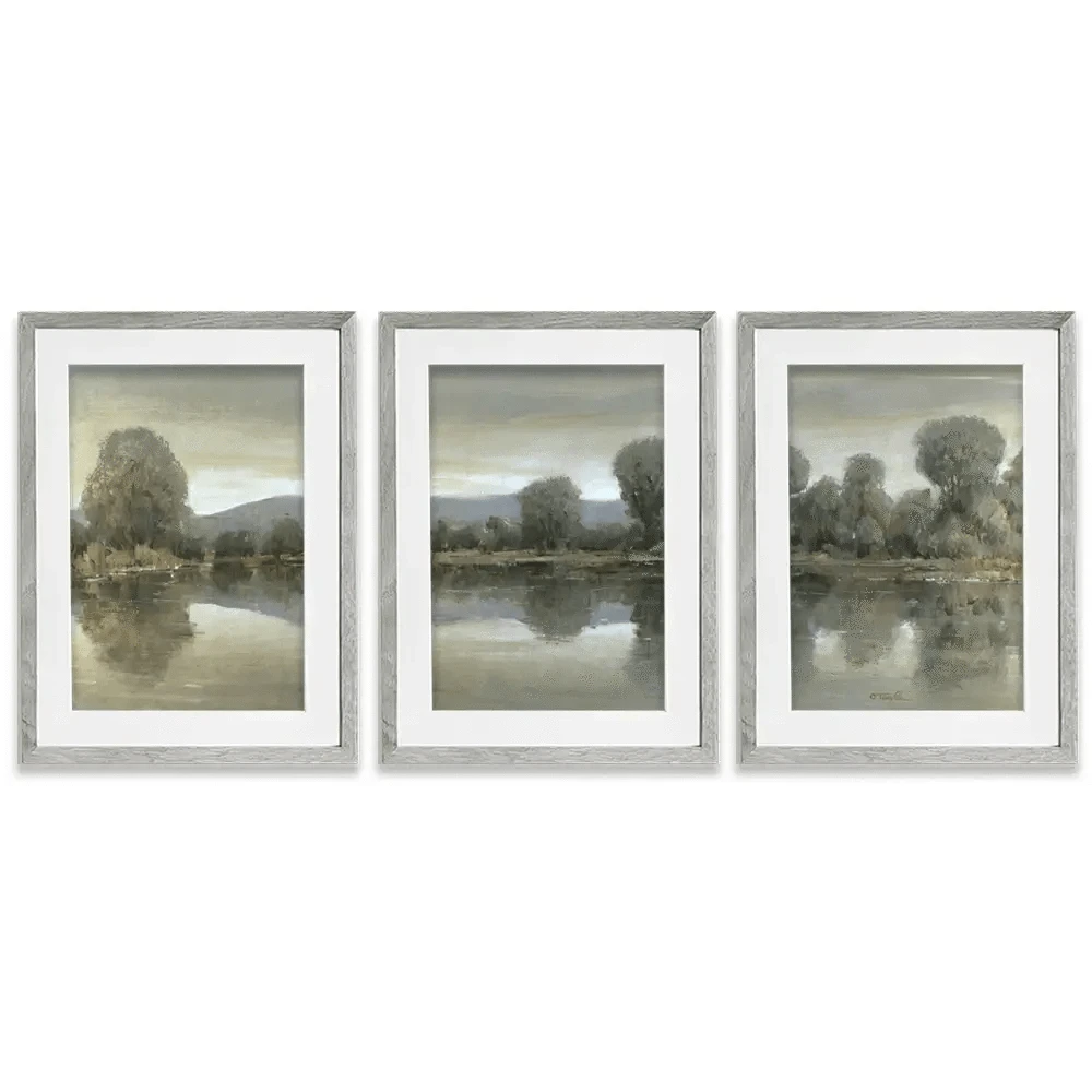 Mirror Lake 1 Framed Art Print Trio Mirror Lake 1 Framed Art Print Trio wall art product Tim O'Toole