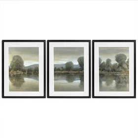 Mirror Lake 1 Framed Art Print Trio Mirror Lake 1 Framed Art Print Trio wall art product Tim O'Toole