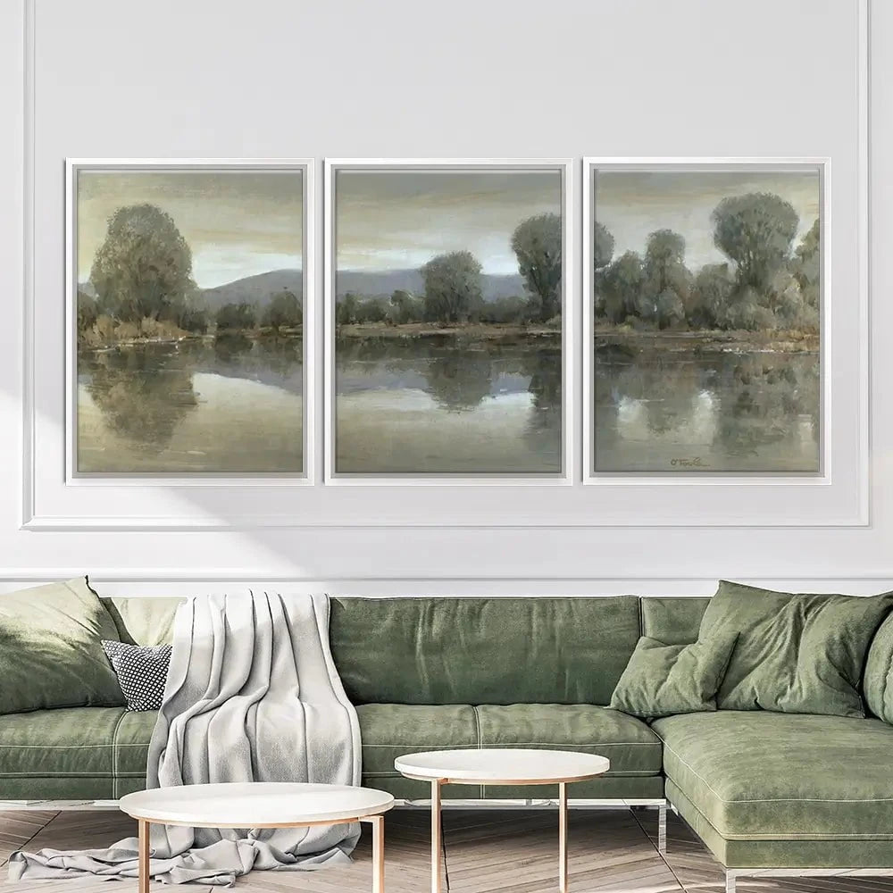 Mirror Lake 1 Trio Canvas Print Mirror Lake 1 Trio Canvas Print wall art product Tim O'Toole