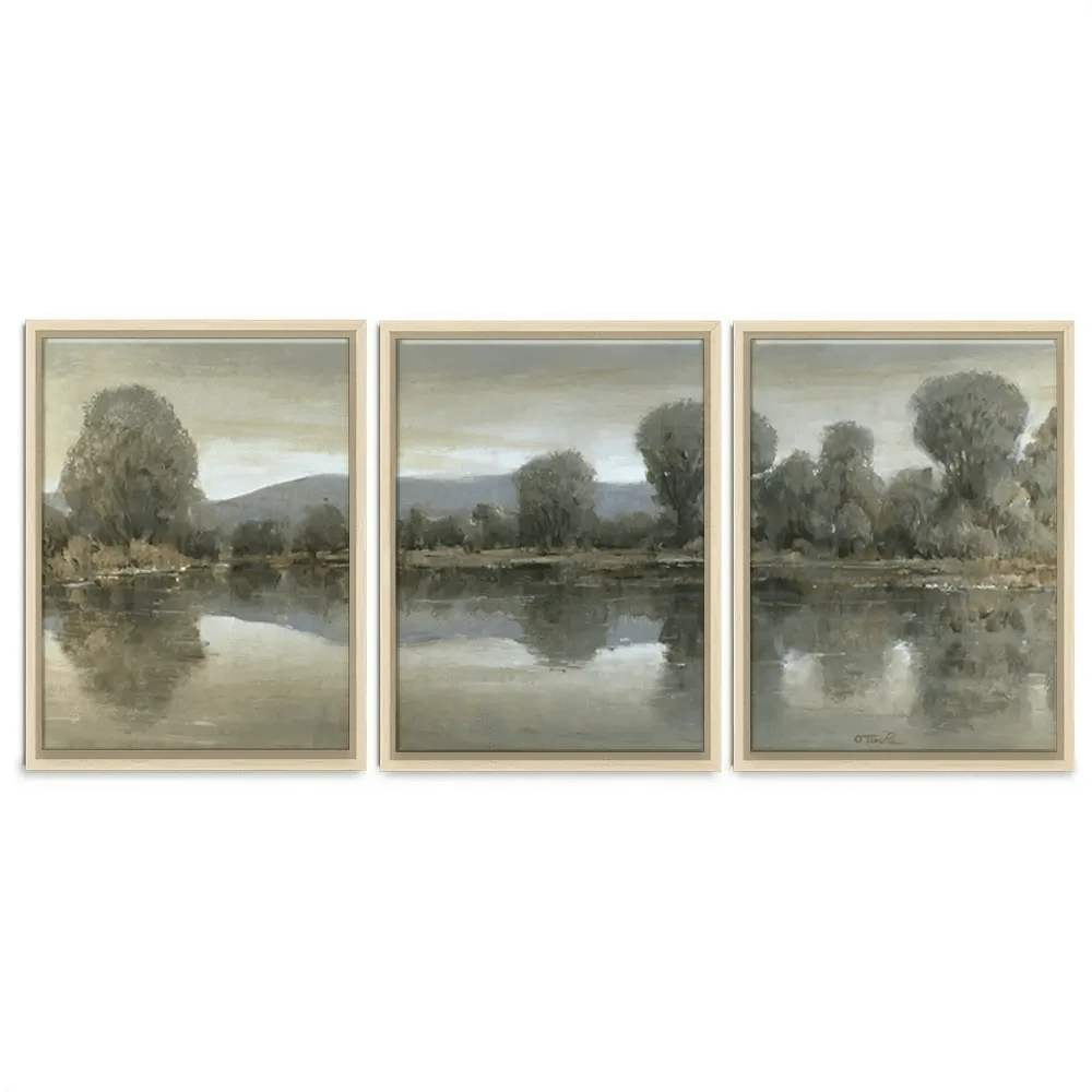 Mirror Lake 1 Trio Canvas Print Mirror Lake 1 Trio Canvas Print wall art product Tim O'Toole