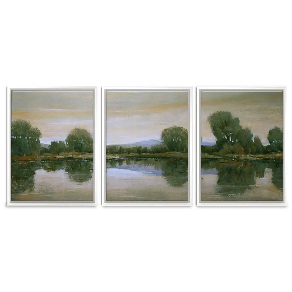 Mirror Lake 2 Trio Canvas Print Mirror Lake 2 Trio Canvas Print wall art product Tim O'Toole