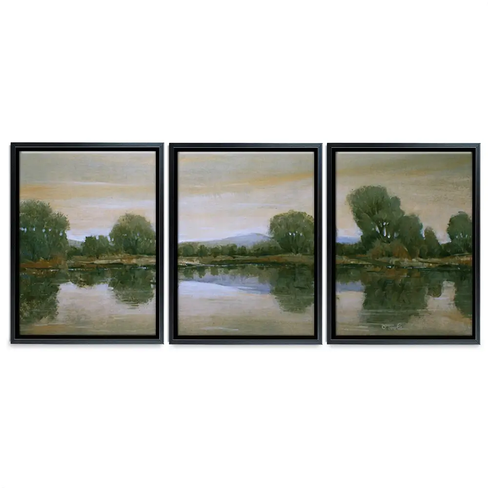 Mirror Lake 2 Trio Canvas Print Mirror Lake 2 Trio Canvas Print wall art product Tim O'Toole