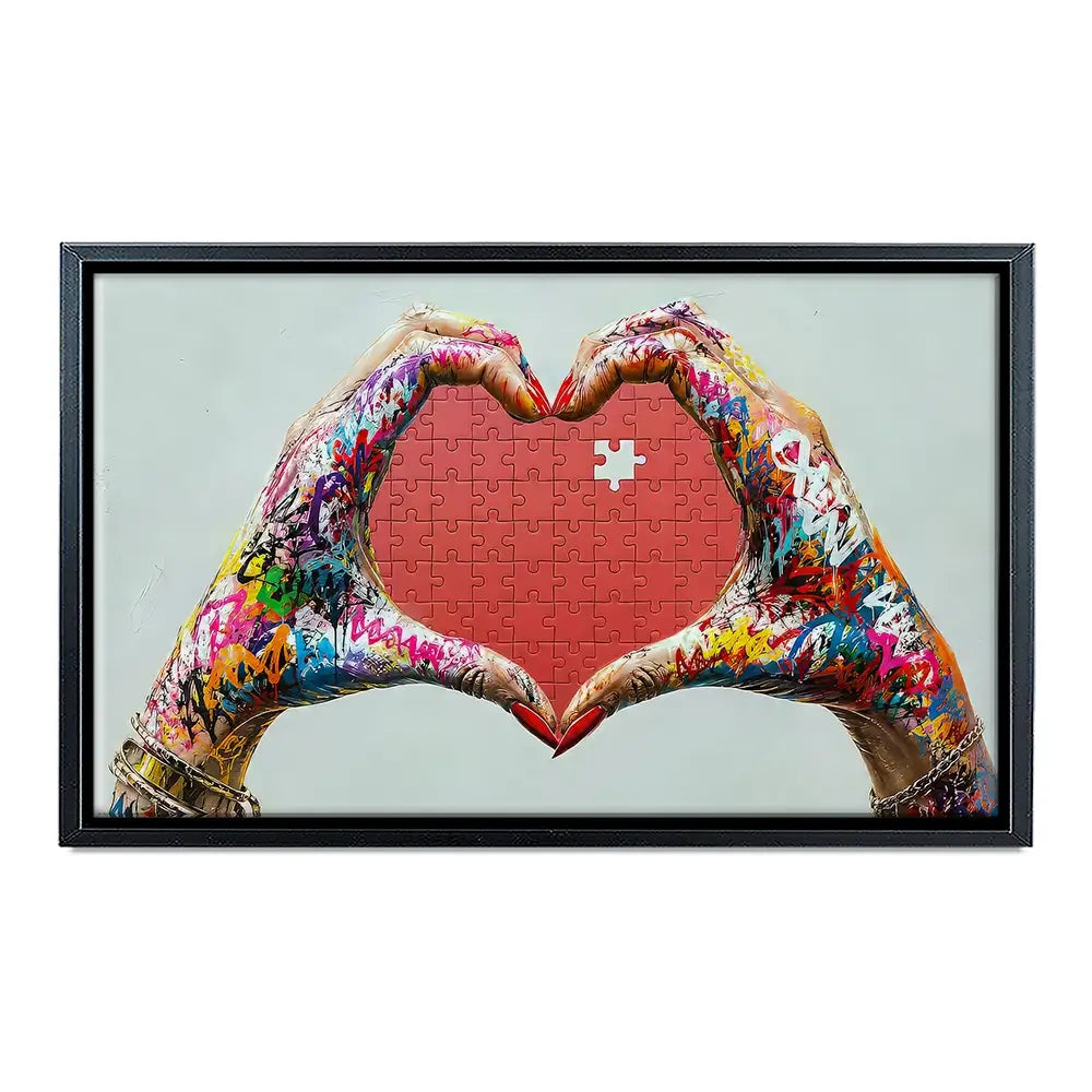 Missing You Jigsaw Canvas Print Missing You Jigsaw Canvas Print wall art product David Alexander Elder