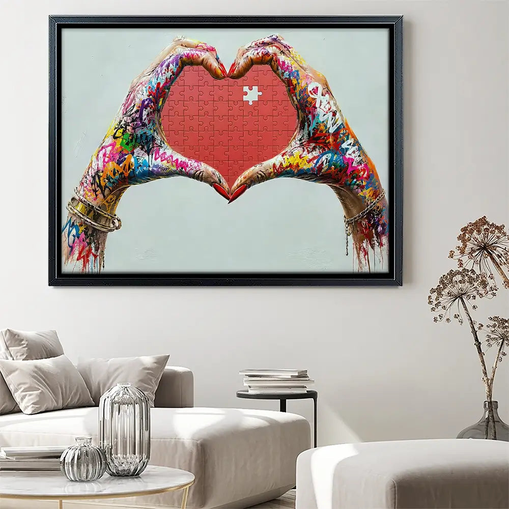 Missing You Jigsaw Canvas Print Missing You Jigsaw Canvas Print wall art product David Alexander Elder