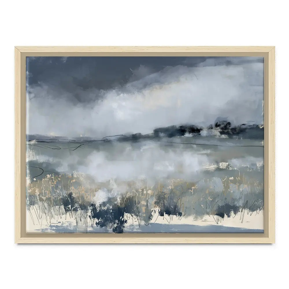 Misted Field At Dusk Canvas Print Misted Field At Dusk Canvas Print wall art product Chromatic Storm Studio