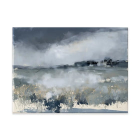 Misted Field At Dusk Canvas Print Misted Field At Dusk Canvas Print wall art product Chromatic Storm Studio