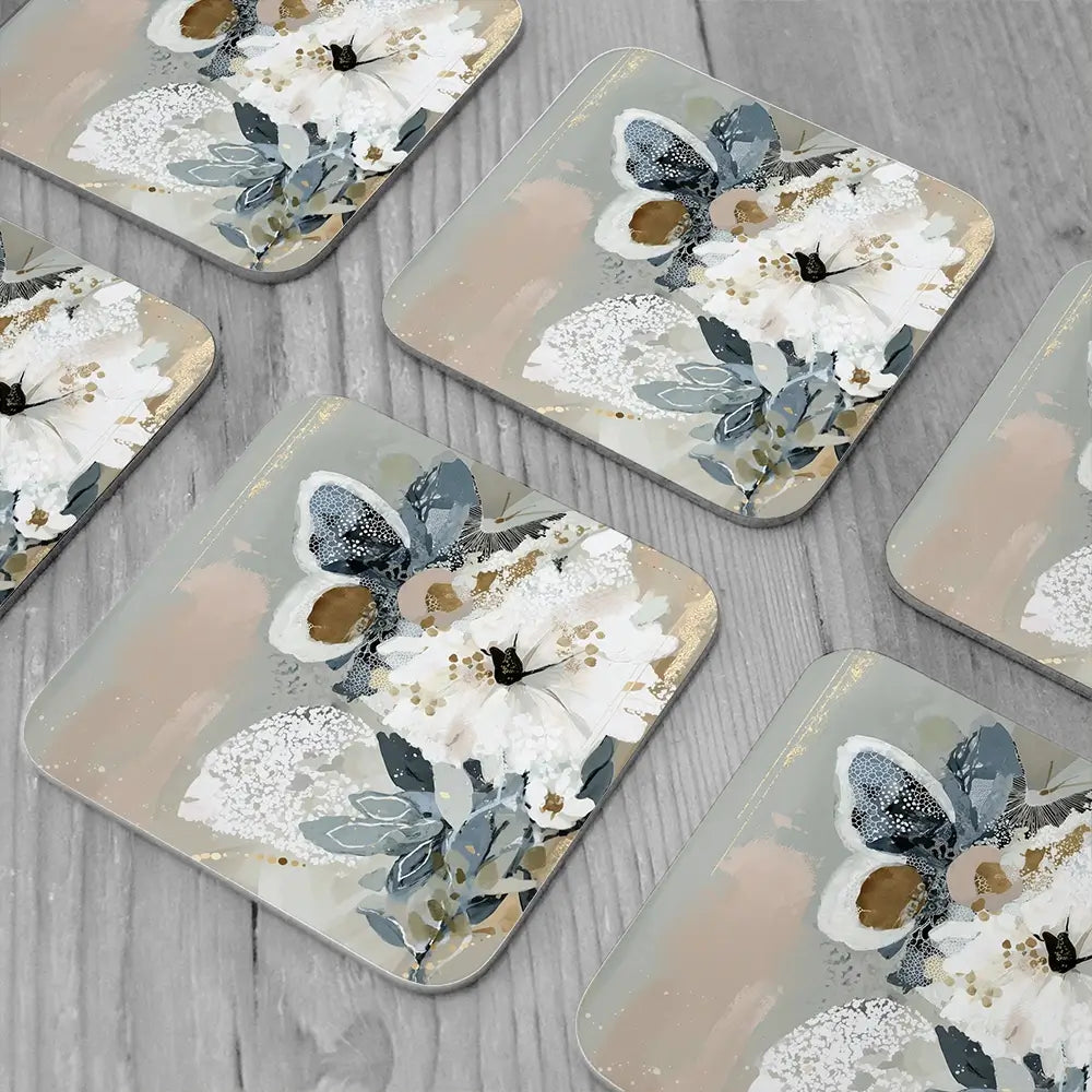 Mistwing Abstract Coaster Set Mistwing Abstract Coaster Set wall art product Bella Eve