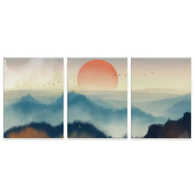 Misty Birds Trio Canvas Print Misty Birds Trio Canvas Print wall art product Greatart / Shutterstock