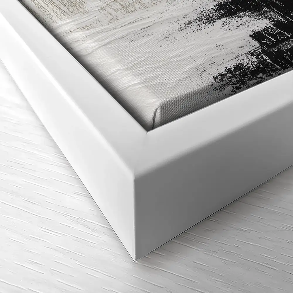 Misty Canal Skyline Canvas Print Misty Canal Skyline Canvas Print wall art product Chromatic Storm Studio