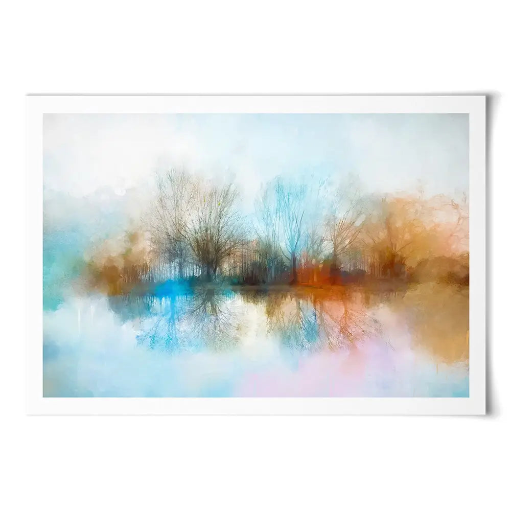 Misty Forest View Art Print Misty Forest View Art Print wall art product Art Print Shop