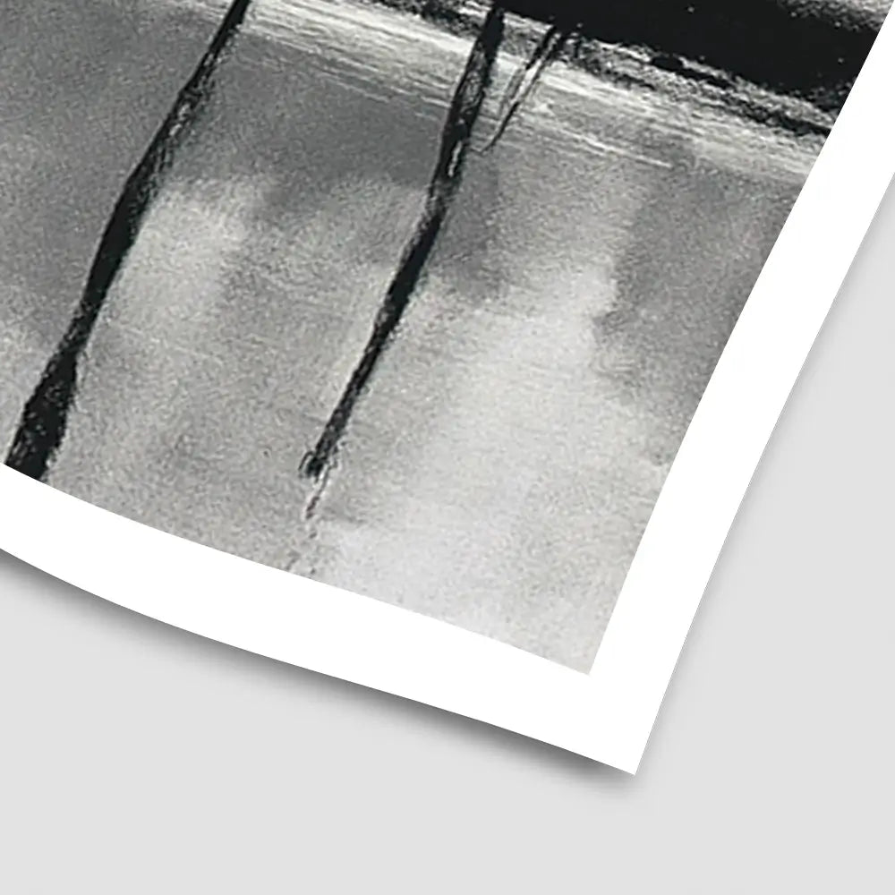 Misty Lakeside Trees Art Print Misty Lakeside Trees Art Print wall art product Chromatic Storm Studio