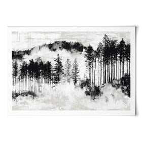 Misty Pine Ridge Art Print Misty Pine Ridge Art Print wall art product Chromatic Storm Studio