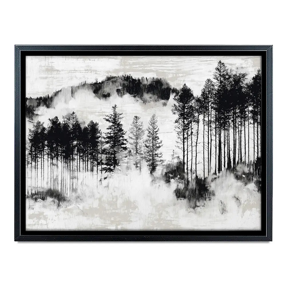 Misty Pine Ridge Canvas Print Misty Pine Ridge Canvas Print wall art product Chromatic Storm Studio
