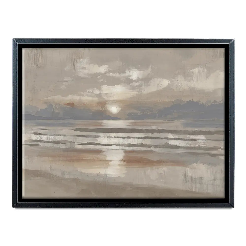 Misty Sunrise Drift Canvas Print Misty Sunrise Drift Canvas Print wall art product Chromatic Storm Studio
