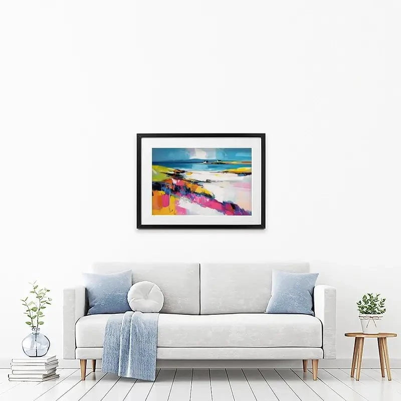 Modern Beach Abstract Framed Art Print Modern Beach Abstract Framed Art Print wall art product David Alexander Elder