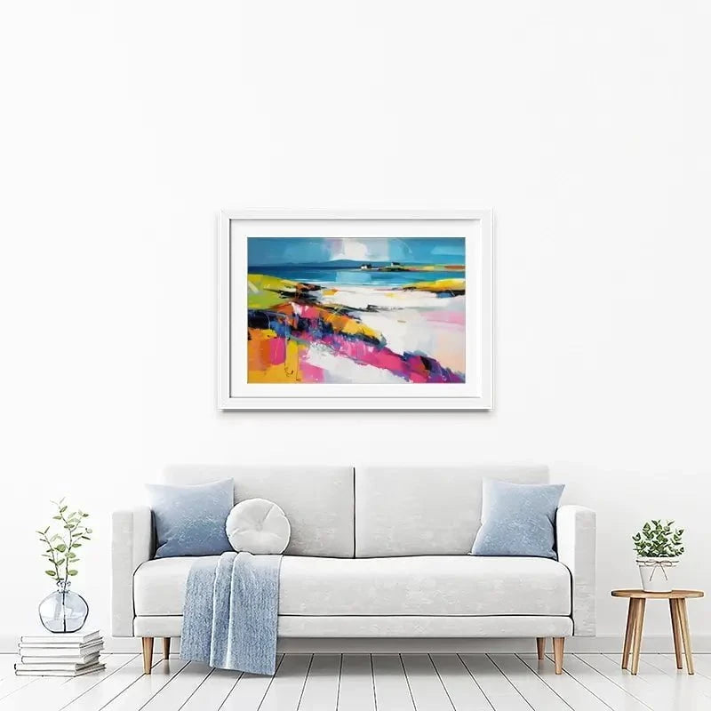 Modern Beach Abstract Framed Art Print Modern Beach Abstract Framed Art Print wall art product David Alexander Elder