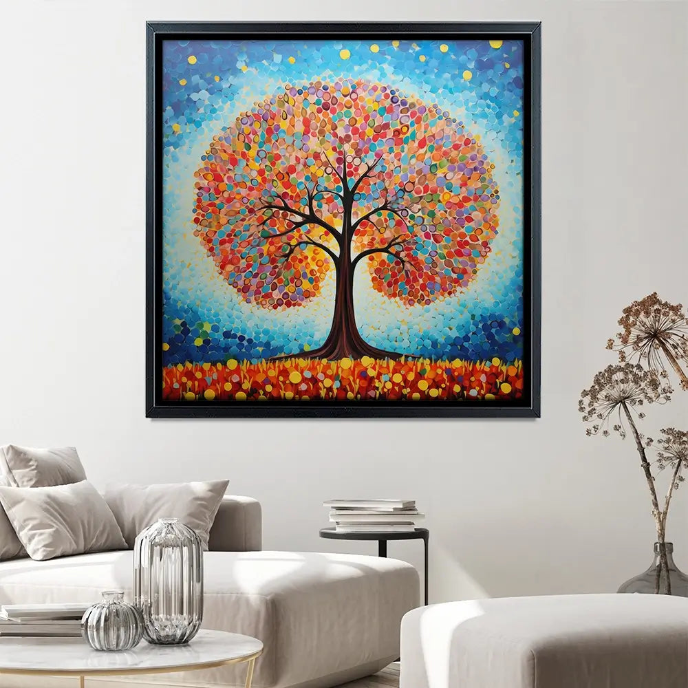 Modern Colourful Tree Of Life Canvas Print Modern Colourful Tree Of Life Canvas Print wall art product Gina Kelly - Independent