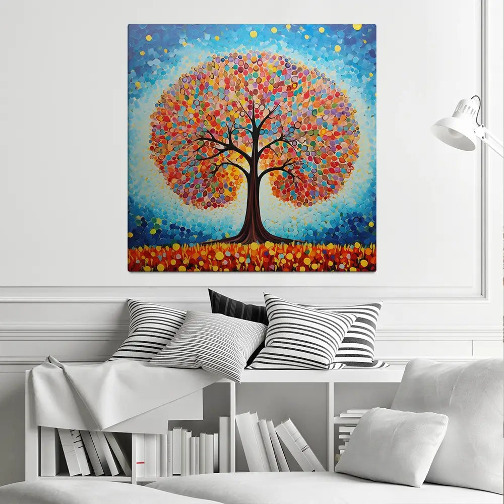 Modern Colourful Tree Of Life Canvas Print Modern Colourful Tree Of Life Canvas Print wall art product Gina Kelly - Independent