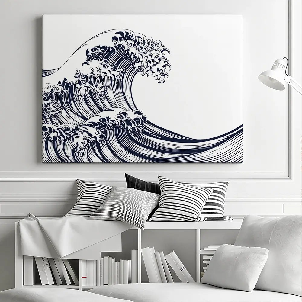 Modern Wave Canvas Print Modern Wave Canvas Print wall art product Christos Georghiou / Shutterstock