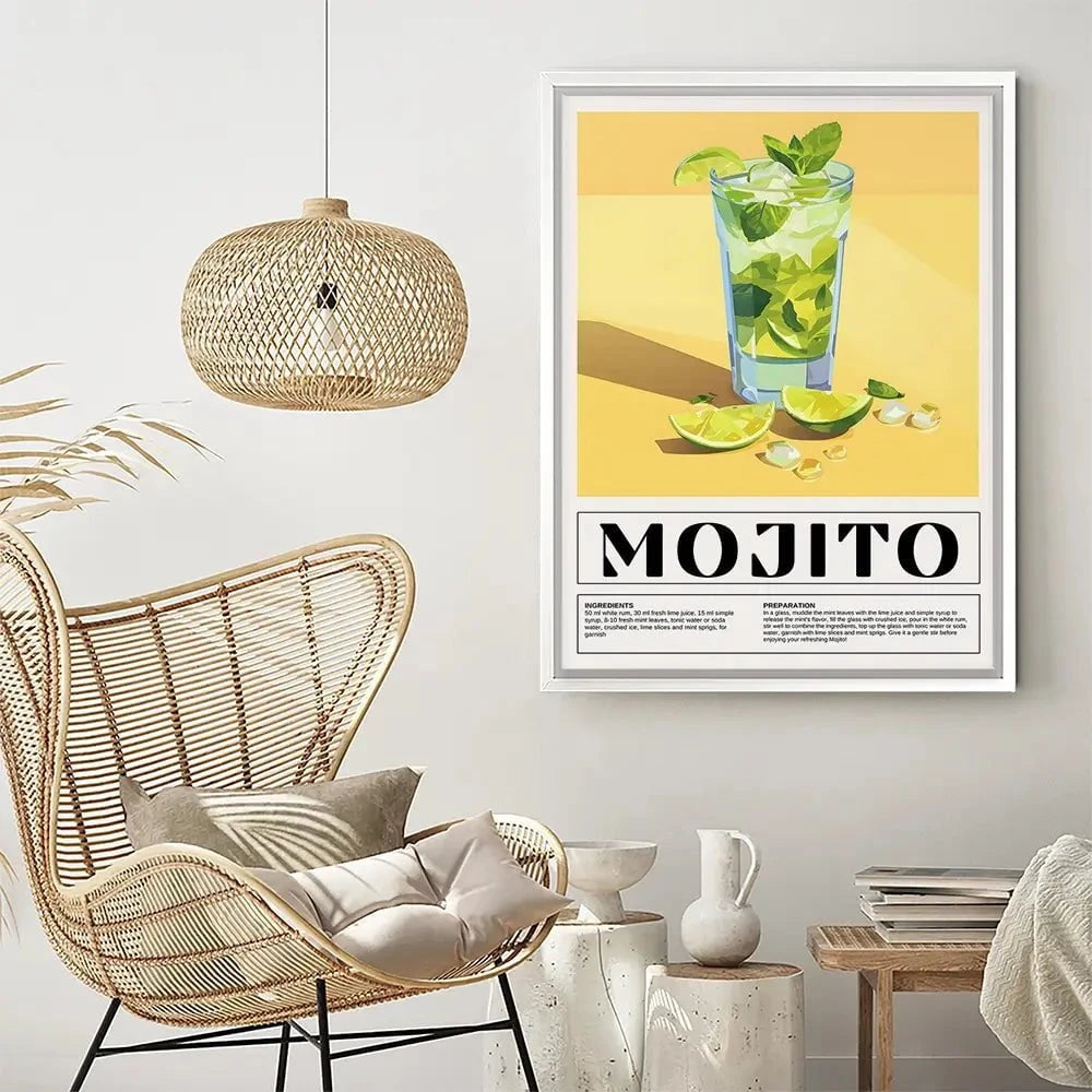 Mojito Recipe Canvas Print Mojito Recipe Canvas Print wall art product Art Print Shop