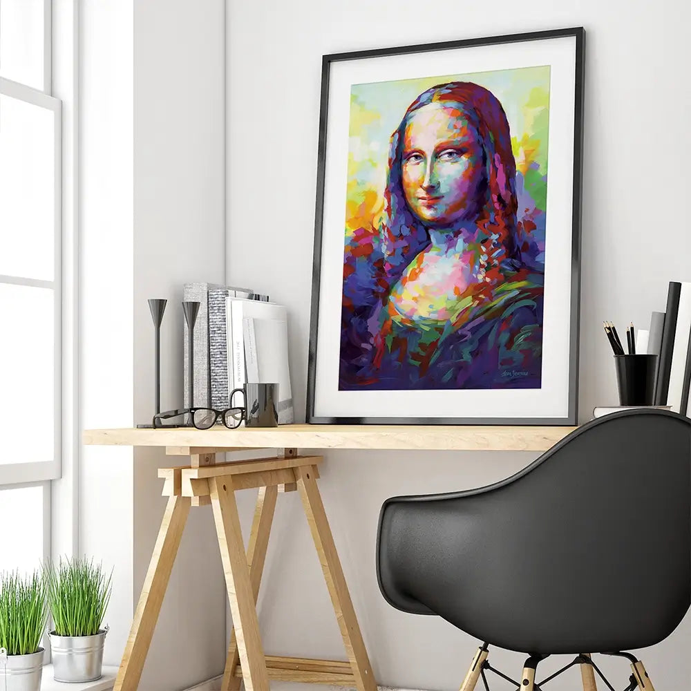Mona Lisa Framed Art Print Mona Lisa Framed Art Print wall art product Leon Devenice