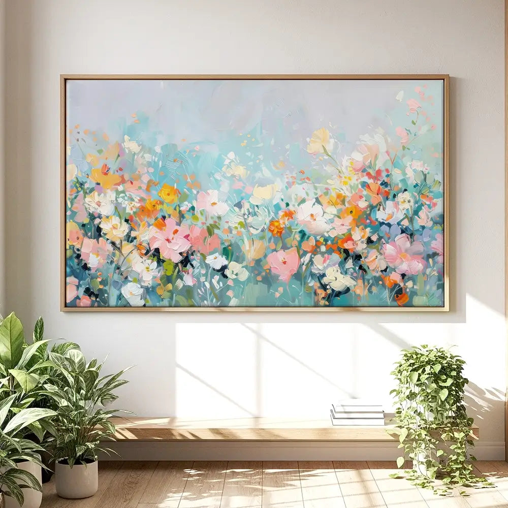 Monet Garden Oversized Canvas Print Monet Garden Oversized Canvas Print wall art product Art Print Shop