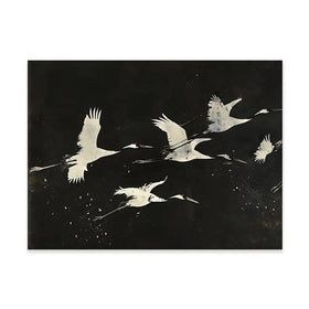 Monotone Cranes Canvas Print Monotone Cranes Canvas Print wall art product Creative Studio - Independent