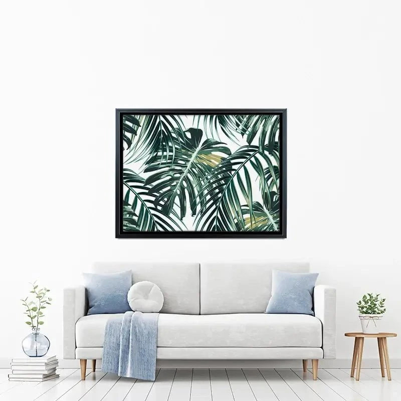 Monstera Leaves 2 Canvas Print Monstera Leaves 2 Canvas Print wall art product NataliaKo / Shutterstock