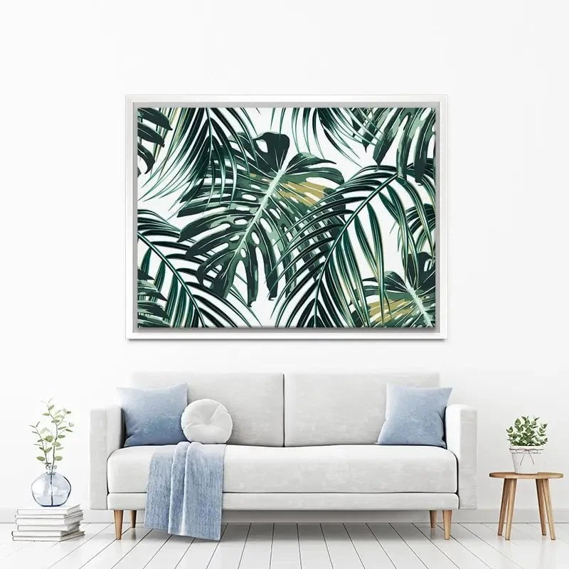Monstera Leaves 2 Canvas Print Monstera Leaves 2 Canvas Print wall art product NataliaKo / Shutterstock