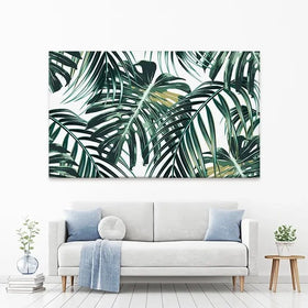 Monstera Leaves 2 Canvas Print Monstera Leaves 2 Canvas Print wall art product NataliaKo / Shutterstock