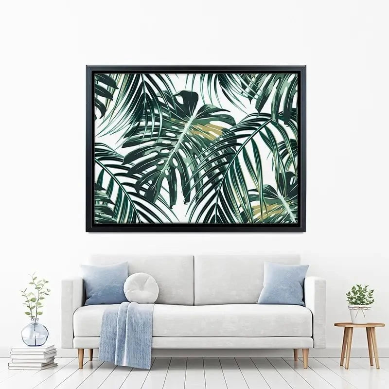 Monstera Leaves 2 Canvas Print Monstera Leaves 2 Canvas Print wall art product NataliaKo / Shutterstock