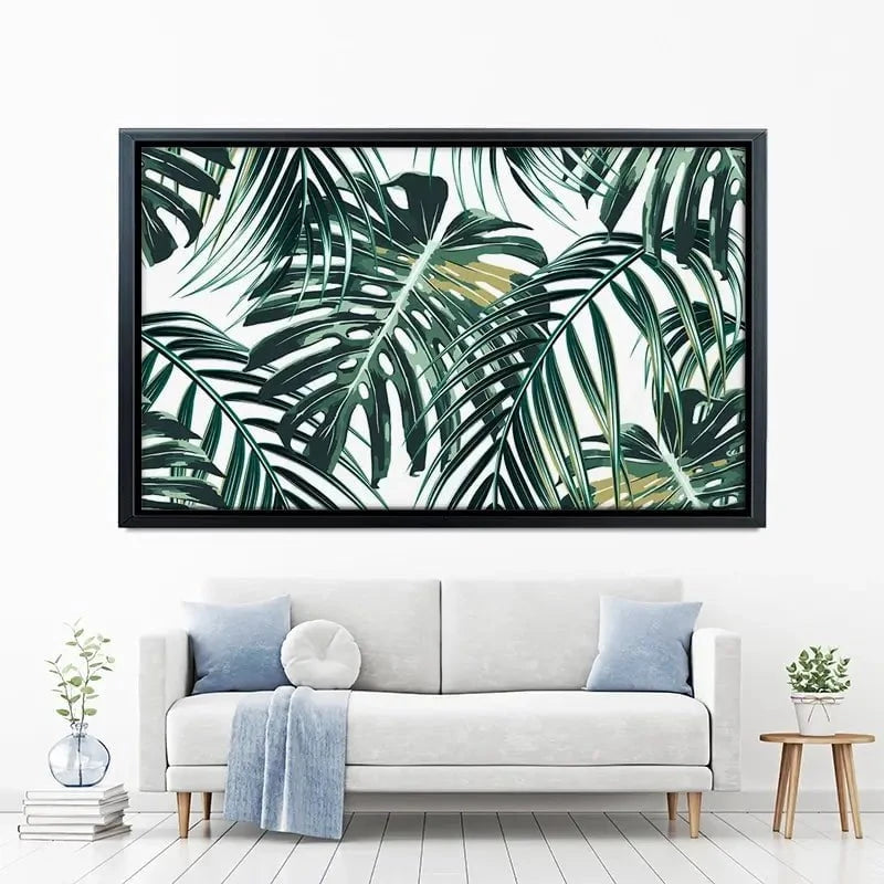 Monstera Leaves 2 Canvas Print Monstera Leaves 2 Canvas Print wall art product NataliaKo / Shutterstock