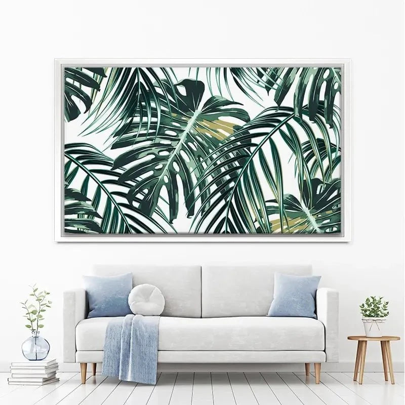 Monstera Leaves 2 Canvas Print Monstera Leaves 2 Canvas Print wall art product NataliaKo / Shutterstock