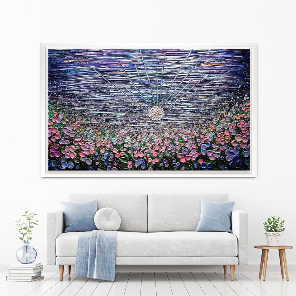 Moon Flower Canvas Print wall art product Expression By Nada