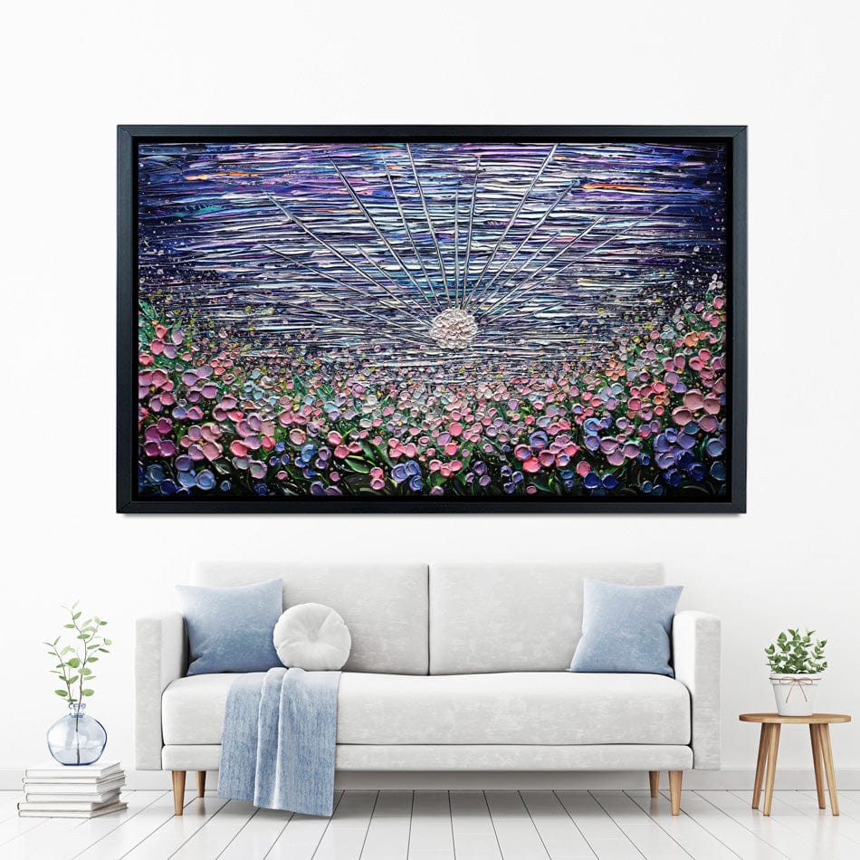 Moon Flower Canvas Print wall art product Expression By Nada