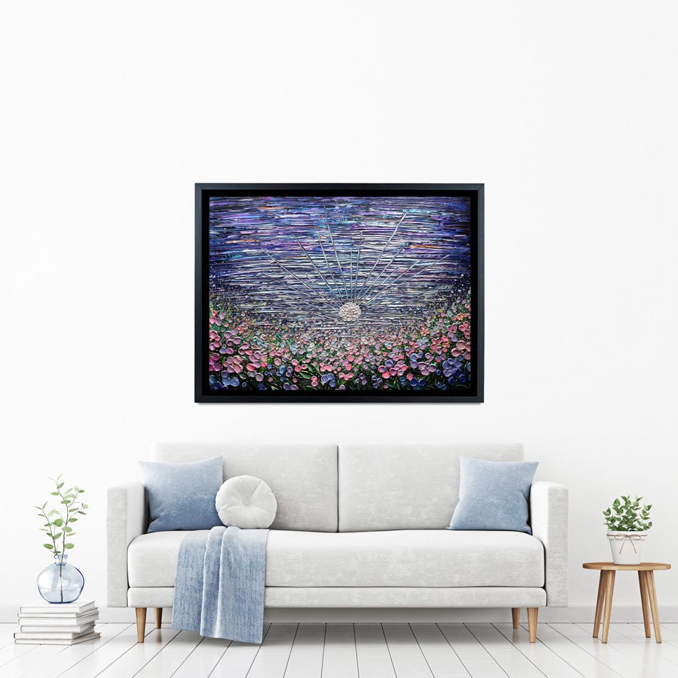 Moon Flower Canvas Print wall art product Expression By Nada