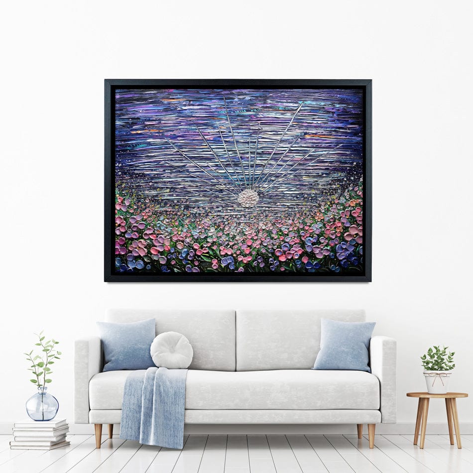 Moon Flower Canvas Print wall art product Expression By Nada