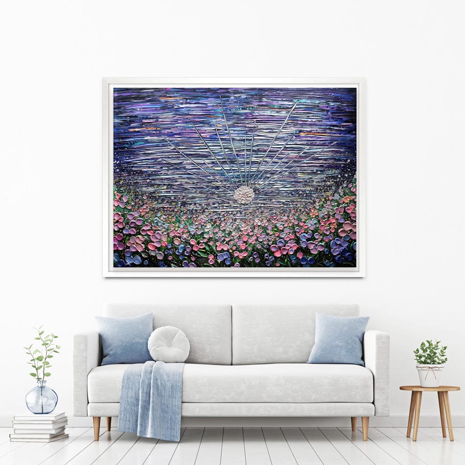 Moon Flower Canvas Print wall art product Expression By Nada