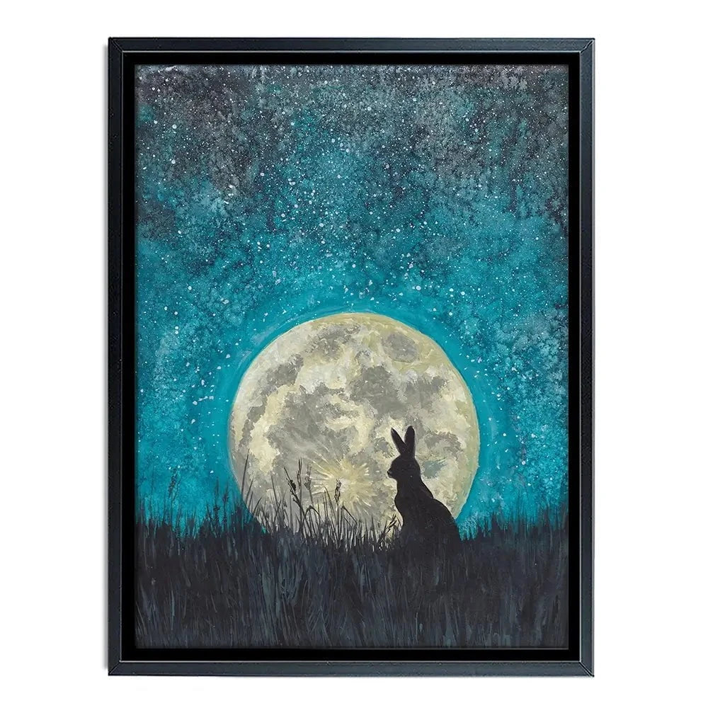 Moon Hare Canvas Print Moon Hare Canvas Print wall art product Xandpic / Shutterstock
