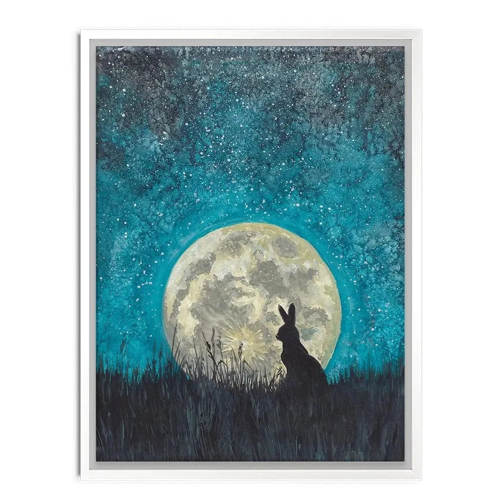 Moon Hare Canvas Print Moon Hare Canvas Print wall art product Xandpic / Shutterstock