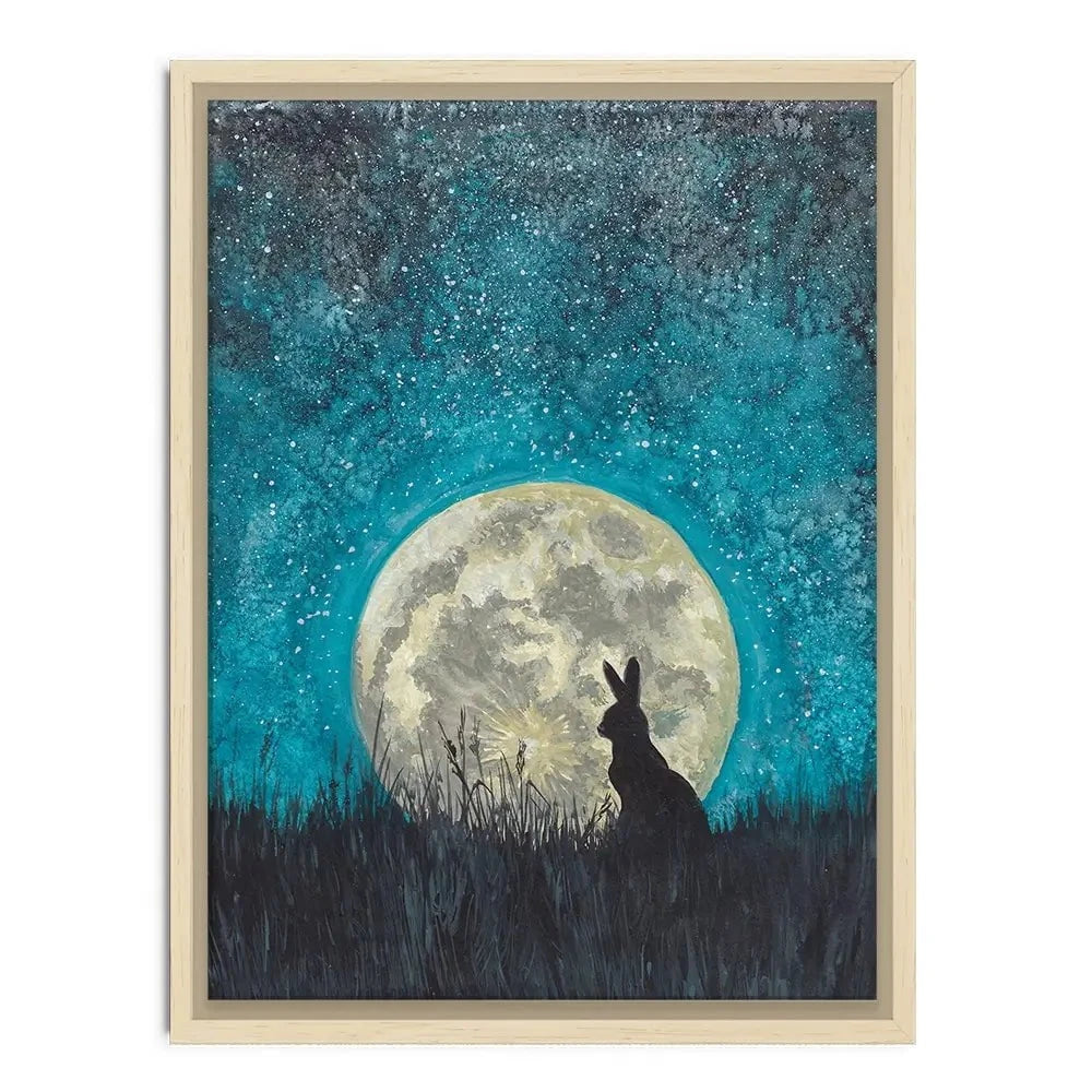 Moon Hare Canvas Print Moon Hare Canvas Print wall art product Xandpic / Shutterstock