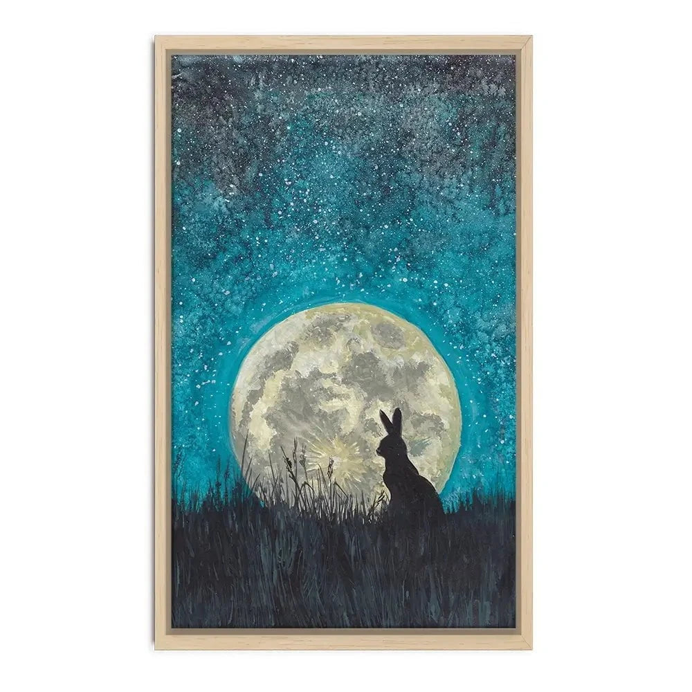 Moon Hare Canvas Print Moon Hare Canvas Print wall art product Xandpic / Shutterstock