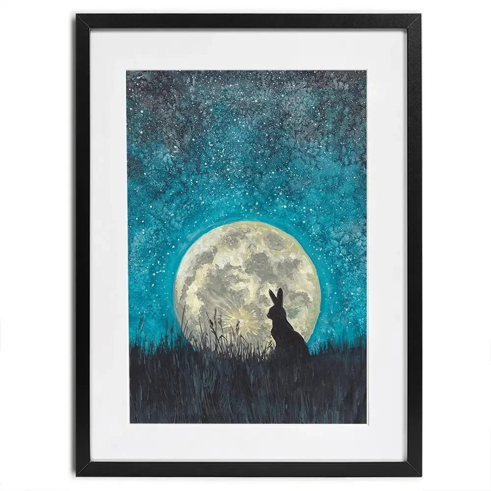 Moon Hare Framed Art Print Moon Hare Framed Art Print wall art product Xandpic / Shutterstock