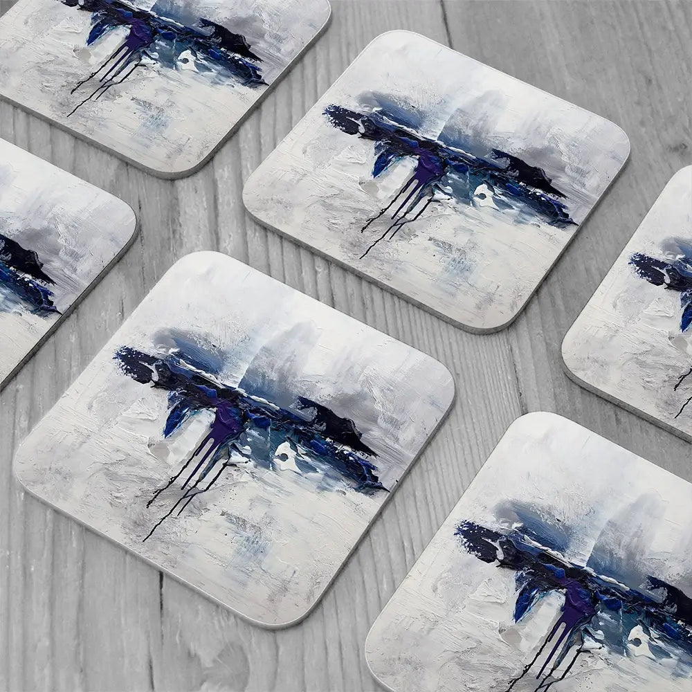 Moon Ocean Coaster Set Moon Ocean Coaster Set wall art product Osnat Tzadok