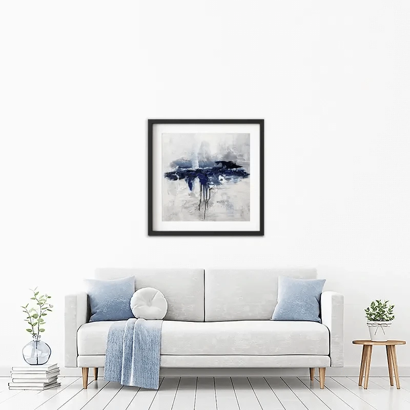 Moon Ocean Framed Art Print Moon Ocean Framed Art Print wall art product Osnat Tzadok